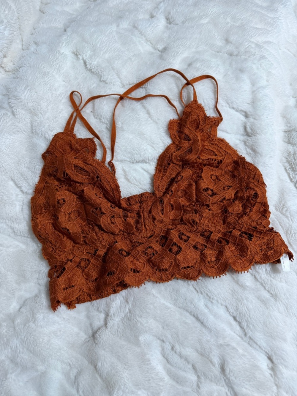 Lace Bralette in Rust - Women's Intimates